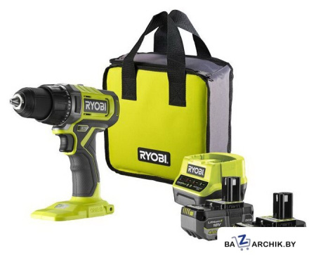 Дрель-шуруповерт Ryobi RDD18-2C42S 5133005521 (с 2-мя АКБ 2 Ач+4 Ач, сумка)