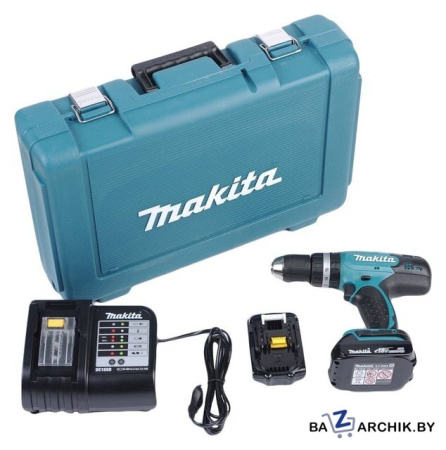 Дрель-шуруповерт Makita DDF453SYE (с 2-мя АКБ, кейс)